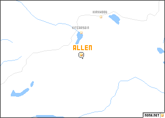 map of Allen