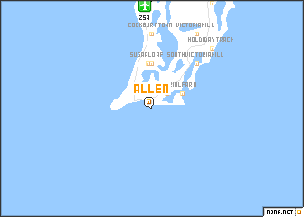 map of Allen