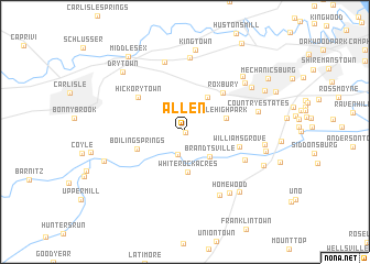 map of Allen