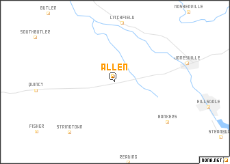map of Allen