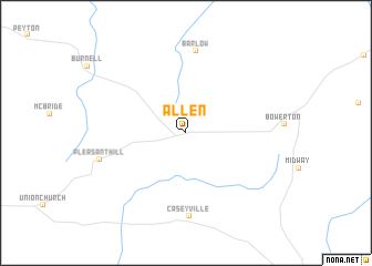 map of Allen
