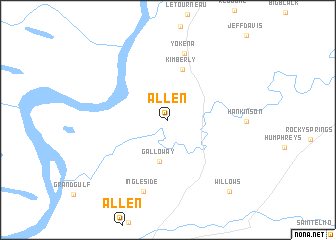 map of Allen