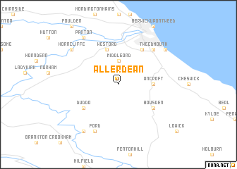 map of Allerdean