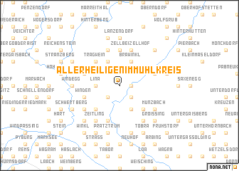 map of Allerheiligen im Mühlkreis