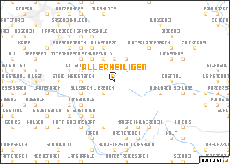 map of Allerheiligen