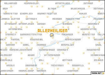 map of Allerheiligen