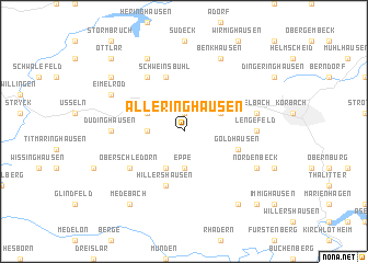 map of Alleringhausen