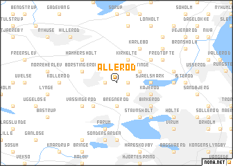 map of Allerød