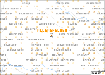 map of Allersfelden