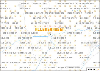 map of Allershausen