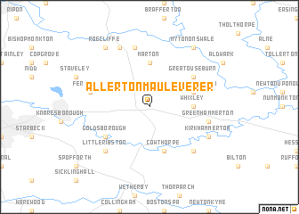map of Allerton Mauleverer