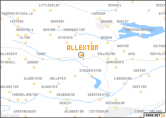 map of Allexton