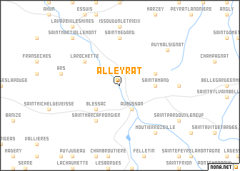 map of Alleyrat