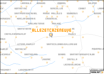 map of Allez-et-Cazeneuve