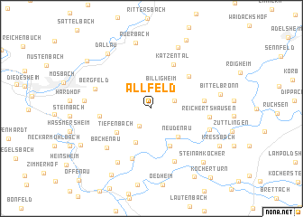 map of Allfeld