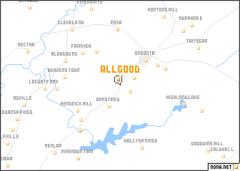 map of Allgood