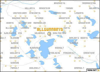 map of Allgunnaryd