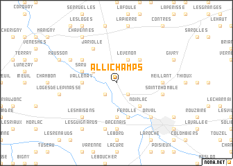 map of Allichamps