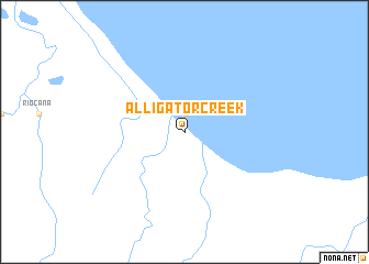 map of Alligator Creek