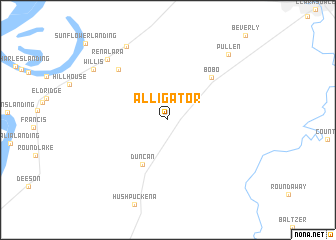 map of Alligator