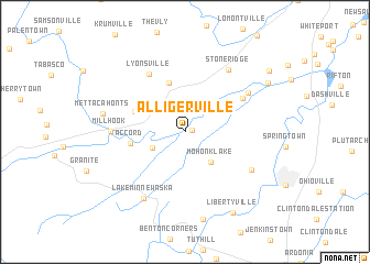 map of Alligerville