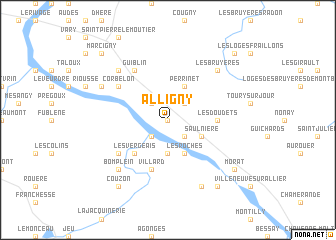 map of Alligny