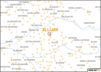 map of Al Lijām