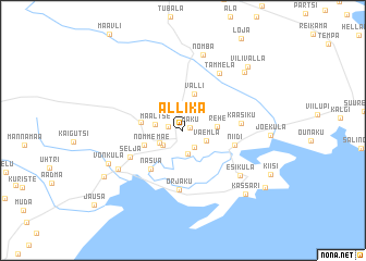 map of Allika