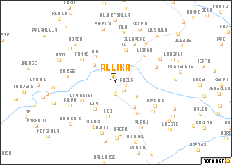 map of Allika