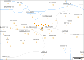 map of Allikukivi