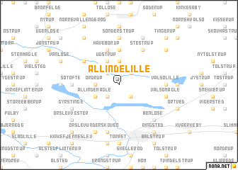 map of Allindelille
