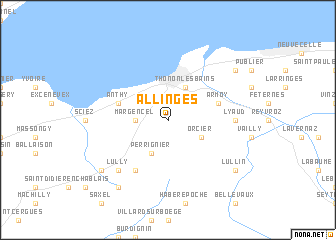 map of Allinges