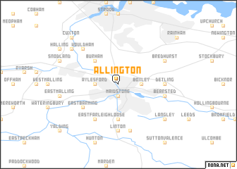 map of Allington