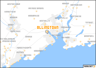 map of Allingtown