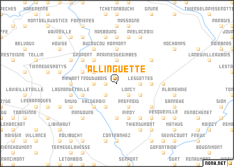 map of Alʼ Linguette