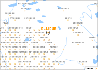 map of Āllipur