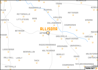 map of Allisona