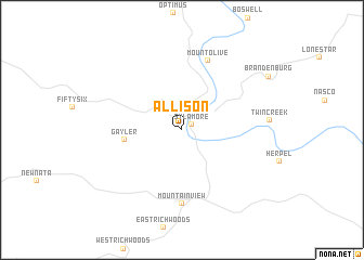 map of Allison