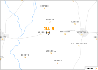 map of Allis