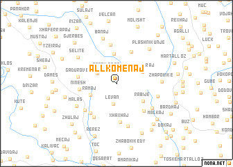 map of Allkomenaj