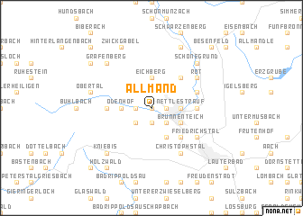 map of Allmand