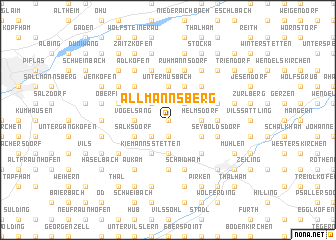 map of Allmannsberg