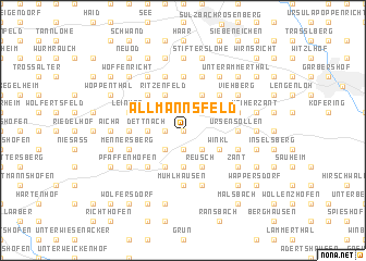 map of Allmannsfeld