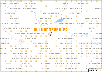 map of Allmannsweiler