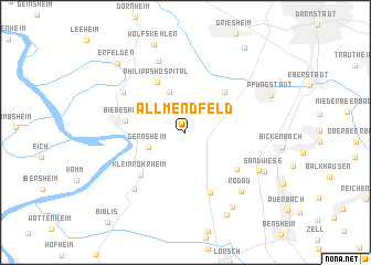 map of Allmendfeld