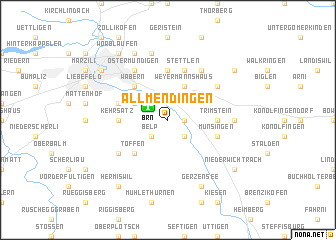 map of Allmendingen