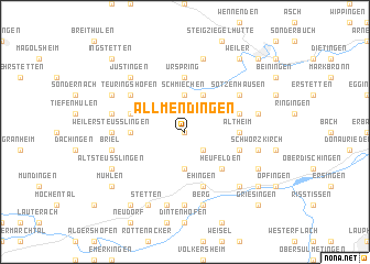 map of Allmendingen