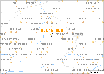 map of Allmenrod