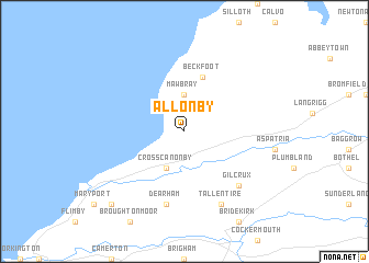 map of Allonby