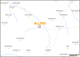 map of Allons